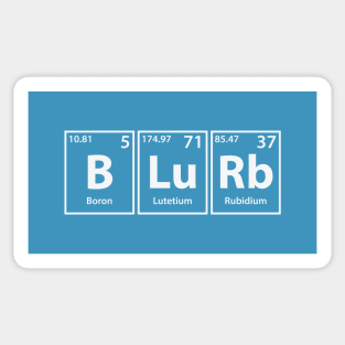 Blurb (B-Lu-Rb) Periodic Elements Spelling Sticker